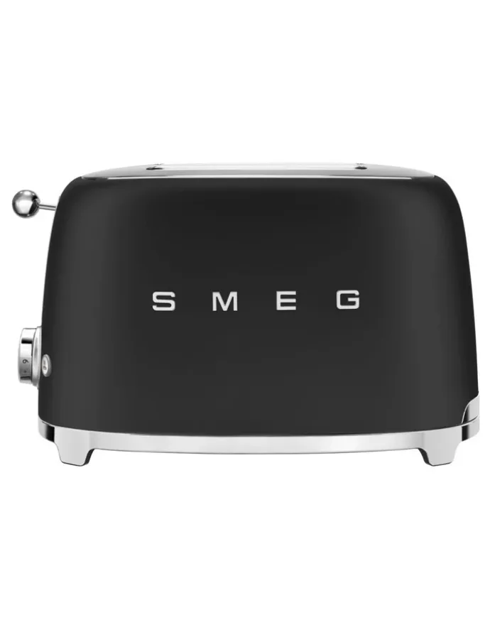 Smeg 50's Style 2 Slice Toaster in Matte Black TSF01BLMAU