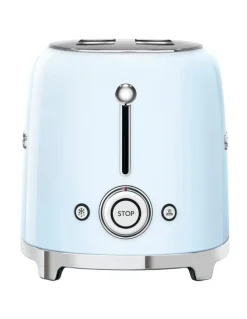 Smeg 50's Style 2 Slice Toaster in Pastel Blue TSF01PBAU