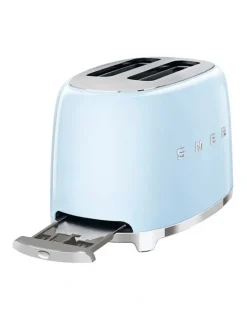 Smeg 50's Style 2 Slice Toaster in Pastel Blue TSF01PBAU