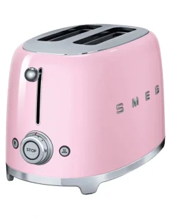 Smeg 50's Style 2 Slice Toaster in Pastel Pink TSF01PKAU