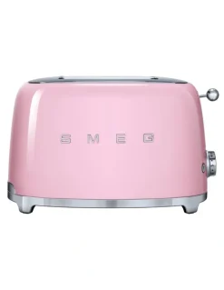 Smeg 50's Style 2 Slice Toaster in Pastel Pink TSF01PKAU