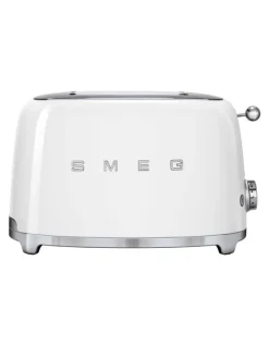 Smeg 50's Style 2 Slice Toaster in White TSF01WHAU