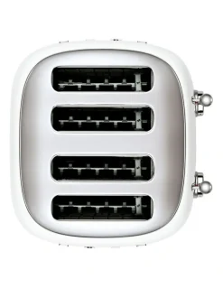 Smeg 50's Style 4 Slice Toaster in White TSF03WHAU
