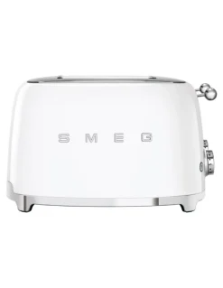 Smeg 50's Style 4 Slice Toaster in White TSF03WHAU