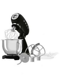 Smeg 50's Style Stand Mixer in Black SMF05BLAU