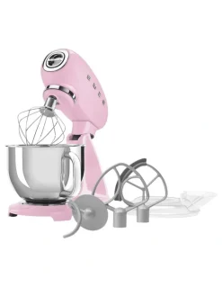 Smeg 50's Style Stand Mixer in Pink SMF05PKAU