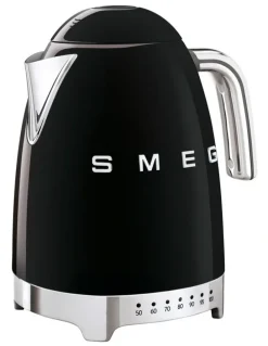 Smeg 50's Style Variable Temperature Kettle Black KLF04BLAU