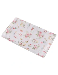 Snuggle Hunny Alices Tea Party Organic Muslin Wrap in Pink