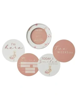 Snuggle Hunny Ballerina And Rosa Reversible Milestone Cards in Multi