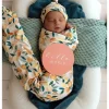 Snuggle Hunny Citrus Squeeze & Peach Reversible Milestone Cards