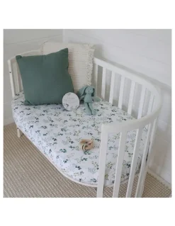 Snuggle Hunny Eden Organic Fitted Cot Sheet in Multi