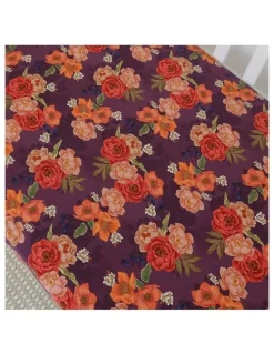 Snuggle Hunny Sienna Organic Fitted Cot Sheet in Multi