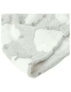 Snugtime Coral Fleece Blanket with Toy in Grey
