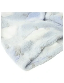 Snugtime Coral Fleece Blanket with Toy in Blue