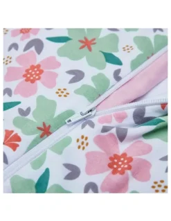Snugtime Lined Footless Padded Blanket Sleeper in Floral