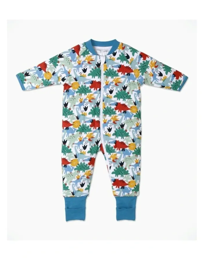 Snugtime Lined Footless Padded Blanket Sleeper in Dino