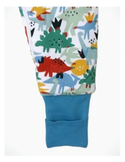 Snugtime Lined Footless Padded Blanket Sleeper in Dino