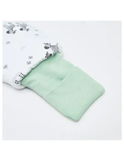 Snugtime Lined Footless Padded Blanket Sleeper in Zebra