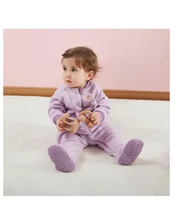Snugtime Lined Polar Fleece Blanket Sleeper in Giraffe