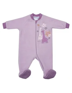 Snugtime Lined Polar Fleece Blanket Sleeper in Giraffe