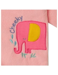 Snugtime Lined Polar Fleece Blanket Sleeper in Pink
