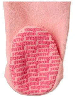 Snugtime Lined Polar Fleece Blanket Sleeper in Pink