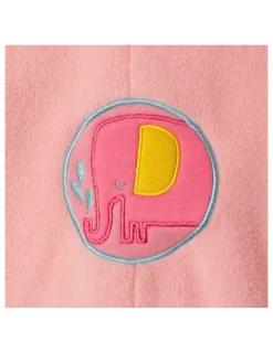 Snugtime Lined Polar Fleece Blanket Sleeper in Pink