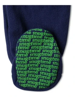 Snugtime Lined Polar Fleece Blanket Sleeper in Navy