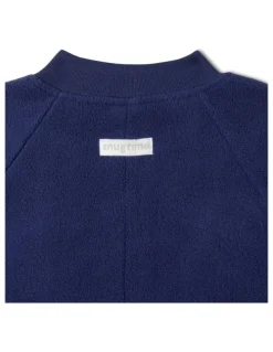Snugtime Lined Polar Fleece Blanket Sleeper in Navy