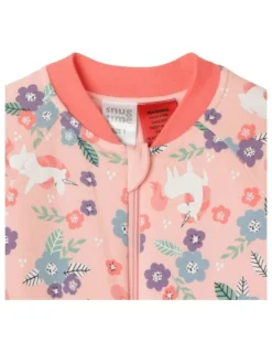 Snugtime Printed Long Sleeve Padded Cosi Bag in Pink