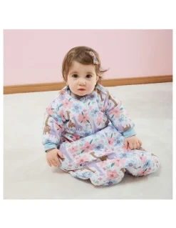 Snugtime Printed Long Sleeve Padded Sleeping Bag in Giraffe