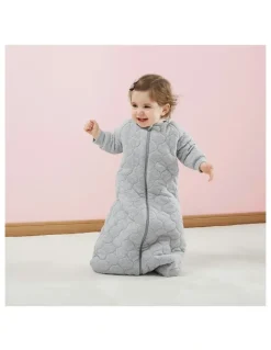 Snugtime Quilted Marle Padded Sleeping Bag in Grey