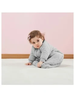 Snugtime Quilted Marle Padded Sleeping Bag in Grey