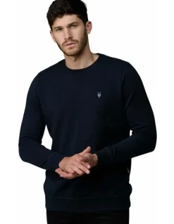 Society of Wolves Crew Neck Fleece in Navy