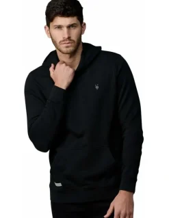 Society of Wolves Hooded Fleece in Black