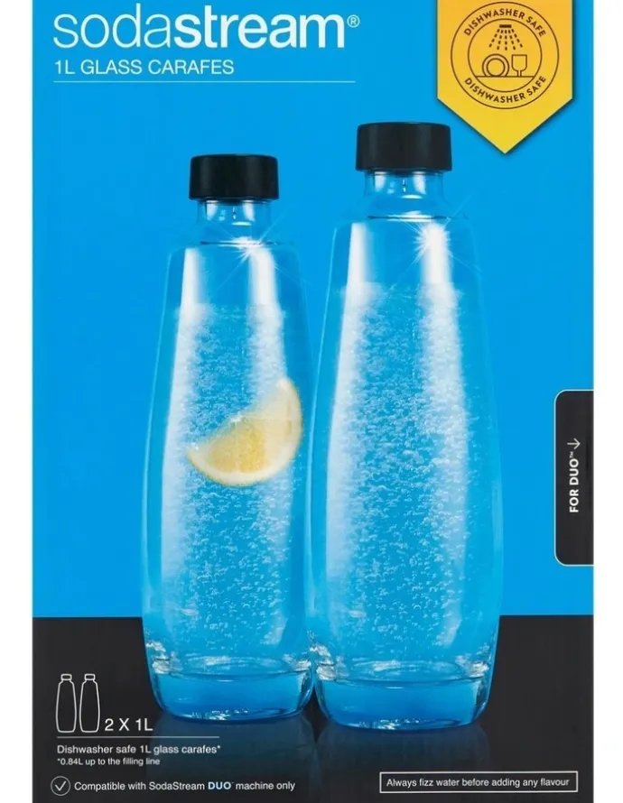 SodaStream Duo Glass Carbonating Bottle 1L