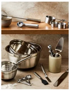 Soffritto Soffritto A-Series Stainless Steel Measure Spoons Set of 4 in Silver