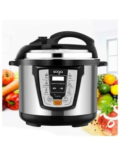 SOGA Electric Stainless Steel 12L 1600W Multi 16 Pressure Cooker