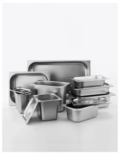 SOGA Full Size 1/1 Gastronorm Pan 15cm Deep Tray in Stainless Steel