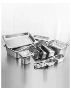 SOGA Full Size 1/1 Gastronorm Pan 15cm Deep Tray in Stainless Steel