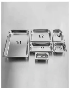 SOGA Full Size 1/1 Gastronorm Pan 15cm Deep Tray in Stainless Steel