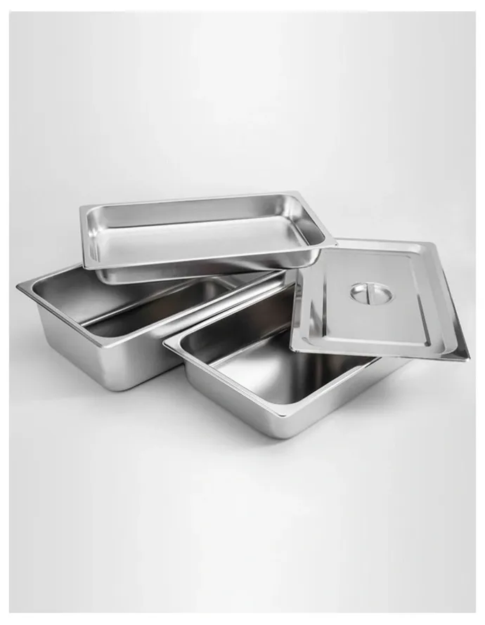 SOGA Full Size 1/1 Gastronorm Pan 15cm Deep Tray in Stainless Steel