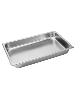 SOGA Gastronorm GN Pan Deep Stainless Steel Tray in Silver
