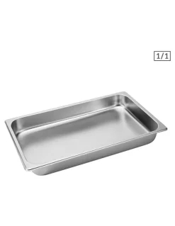 SOGA Gastronorm GN Pan Deep Stainless Steel Tray in Silver
