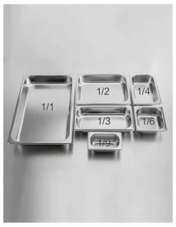 SOGA Gastronorm Pan Tray 10cm in Stainless Steel