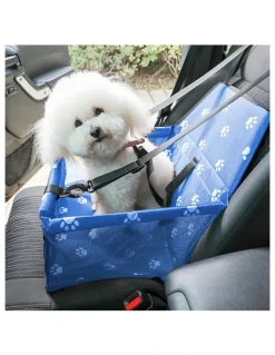 Soga International SOGA Blue Waterproof Pet Booster Car Seat with Mesh Carrier
