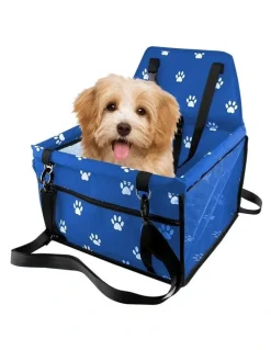 Soga International SOGA Blue Waterproof Pet Booster Car Seat with Mesh Carrier