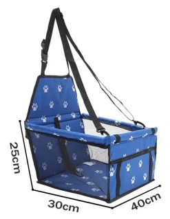 Soga International SOGA Blue Waterproof Pet Booster Car Seat with Mesh Carrier