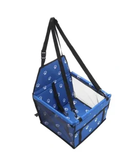 Soga International SOGA Blue Waterproof Pet Booster Car Seat with Mesh Carrier