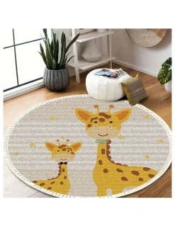 Soga International SOGA 120cm Cartoon Animal Non-Slip Flannel Rug